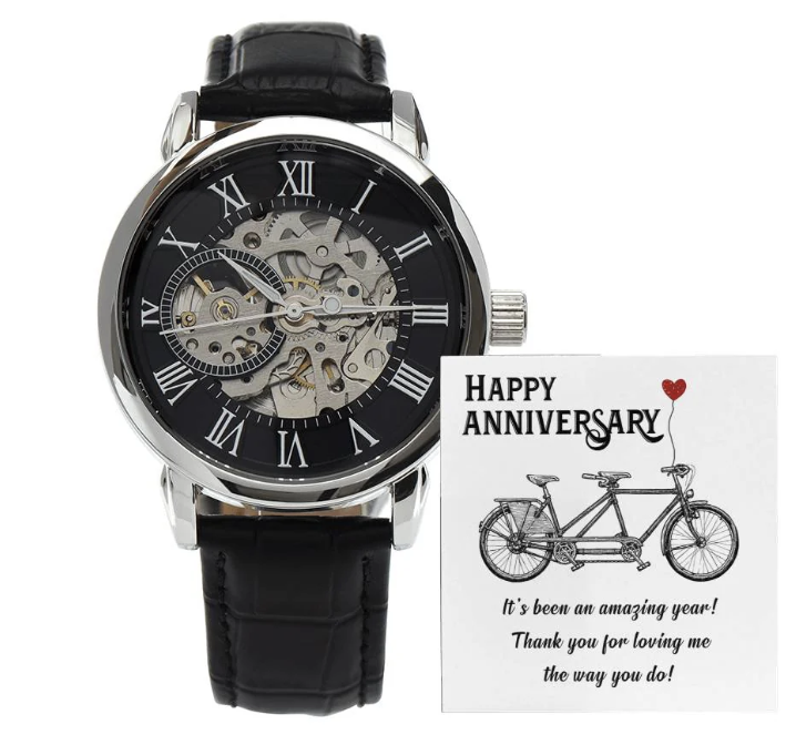 Men's Openwork Watch — Happy Anniversary